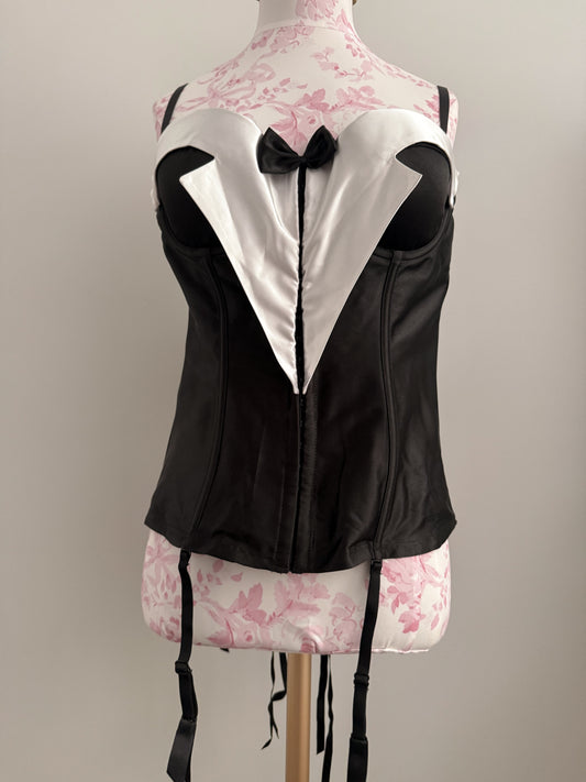 midnight tux martini corset
