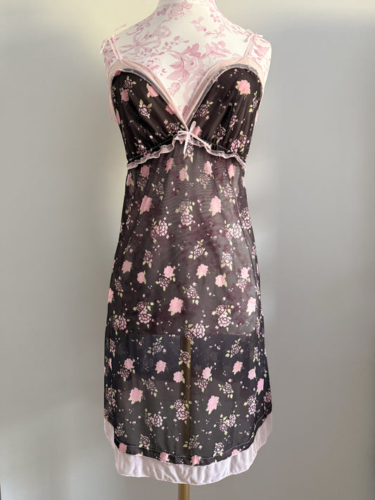 cinnamon berry cosmopolitan slip dress