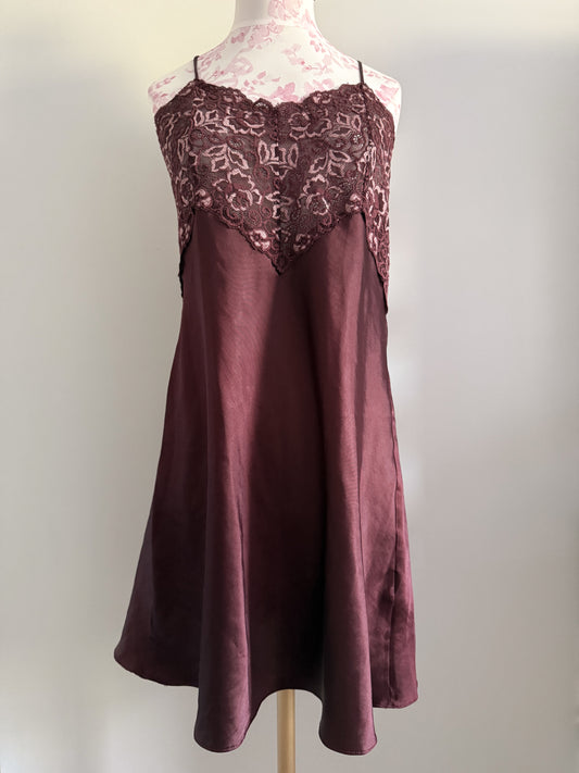 red pear cosmopolitan slip dress