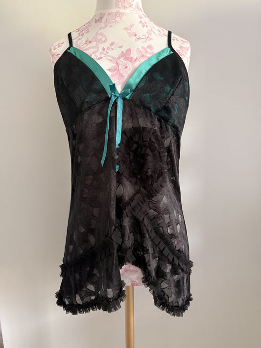 turquoise starlit cosmopolitan slip dress