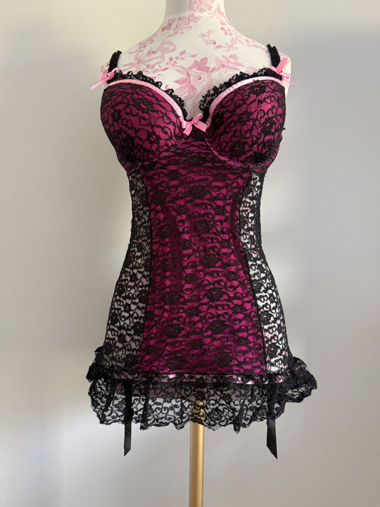 passion noir spritz cosmopolitan slip dress