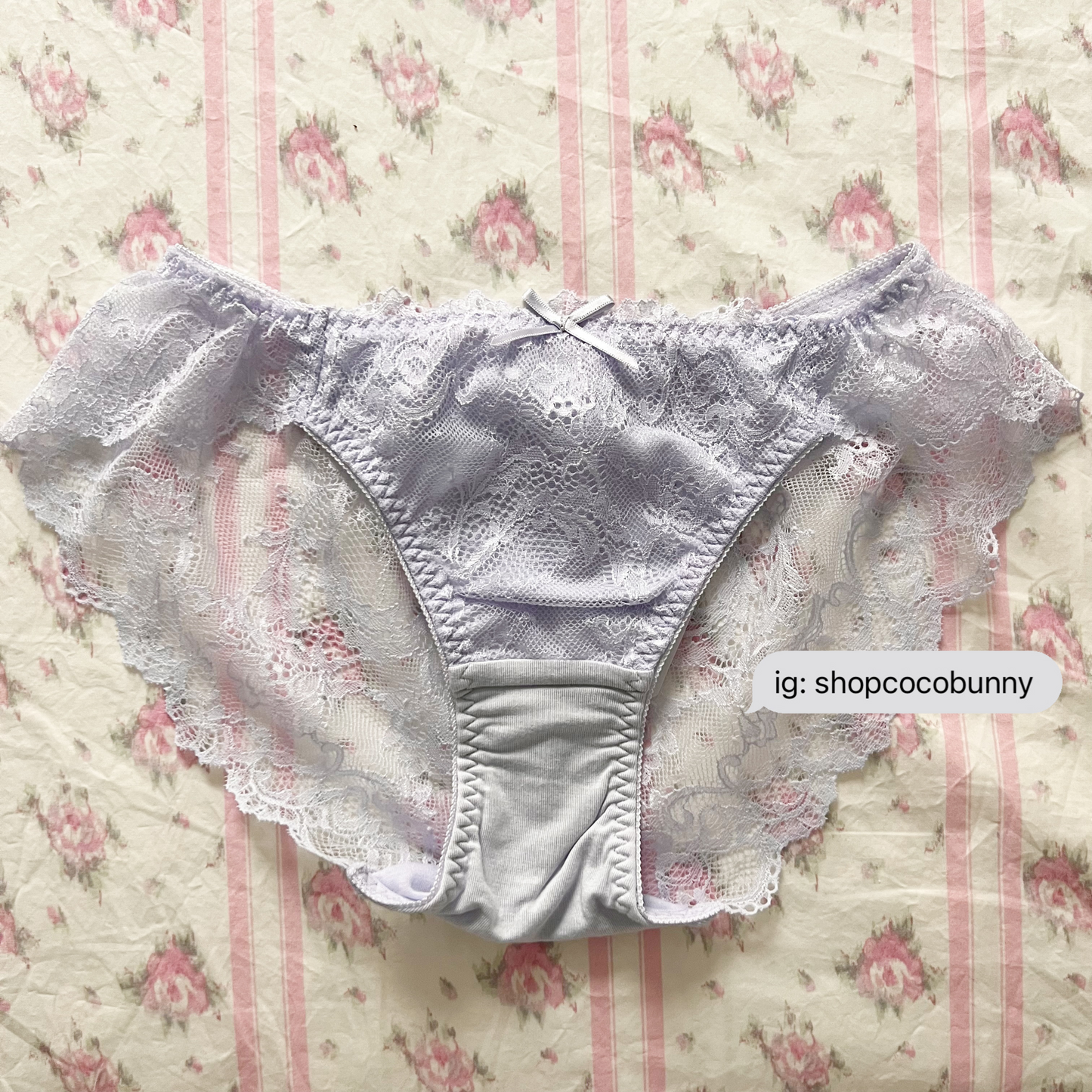 japanese brand lace purple bralette and briefs set