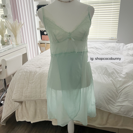 mermaid princess bow mini slip dress
