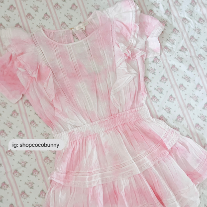 loveshackfancy natasha dotted ruffle mini dress