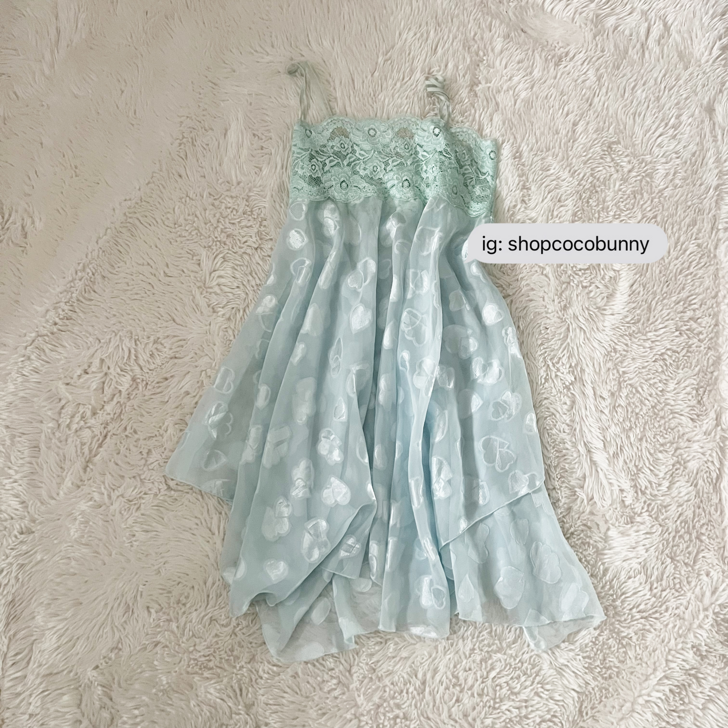 reflective hearts semi sheer slip dress