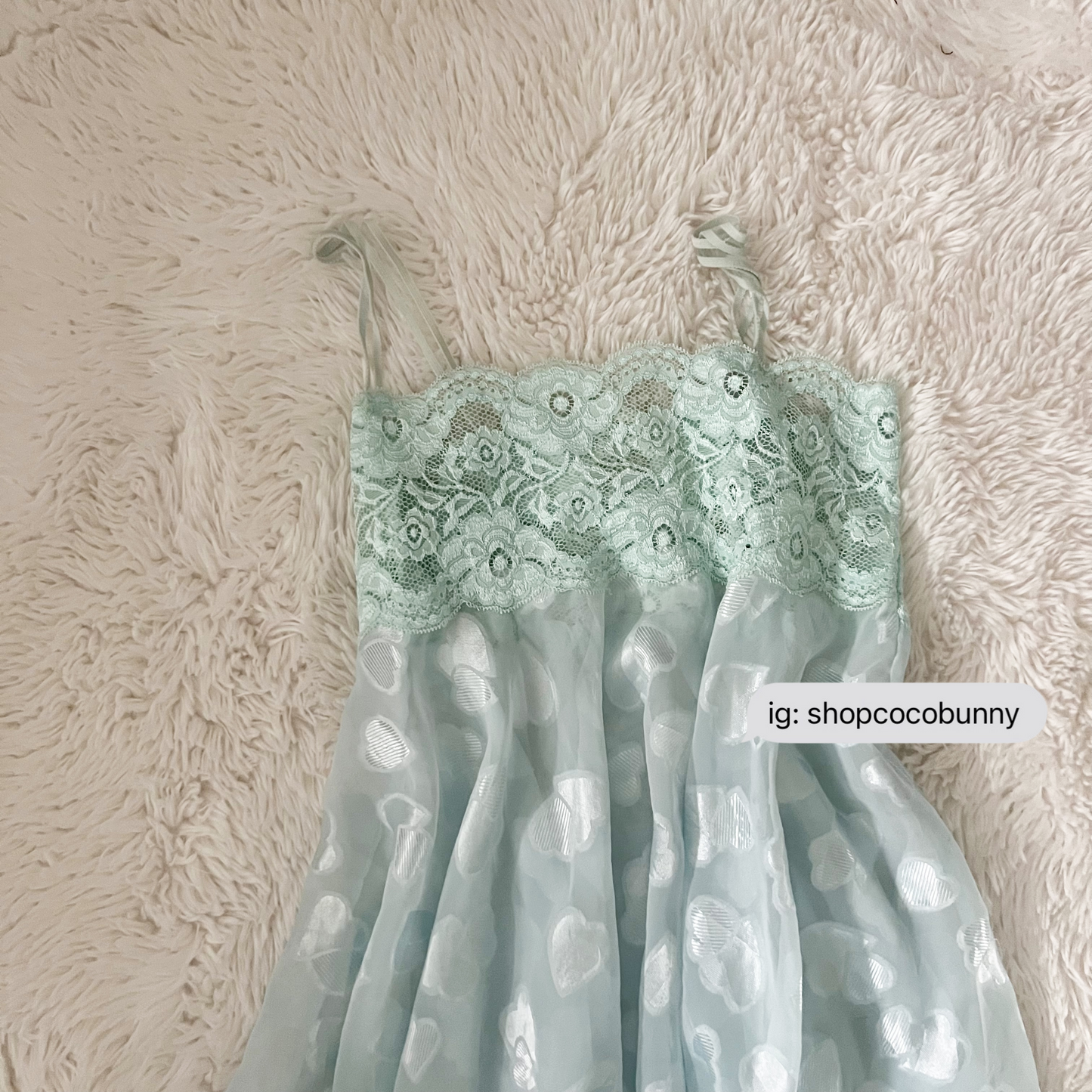 reflective hearts semi sheer slip dress