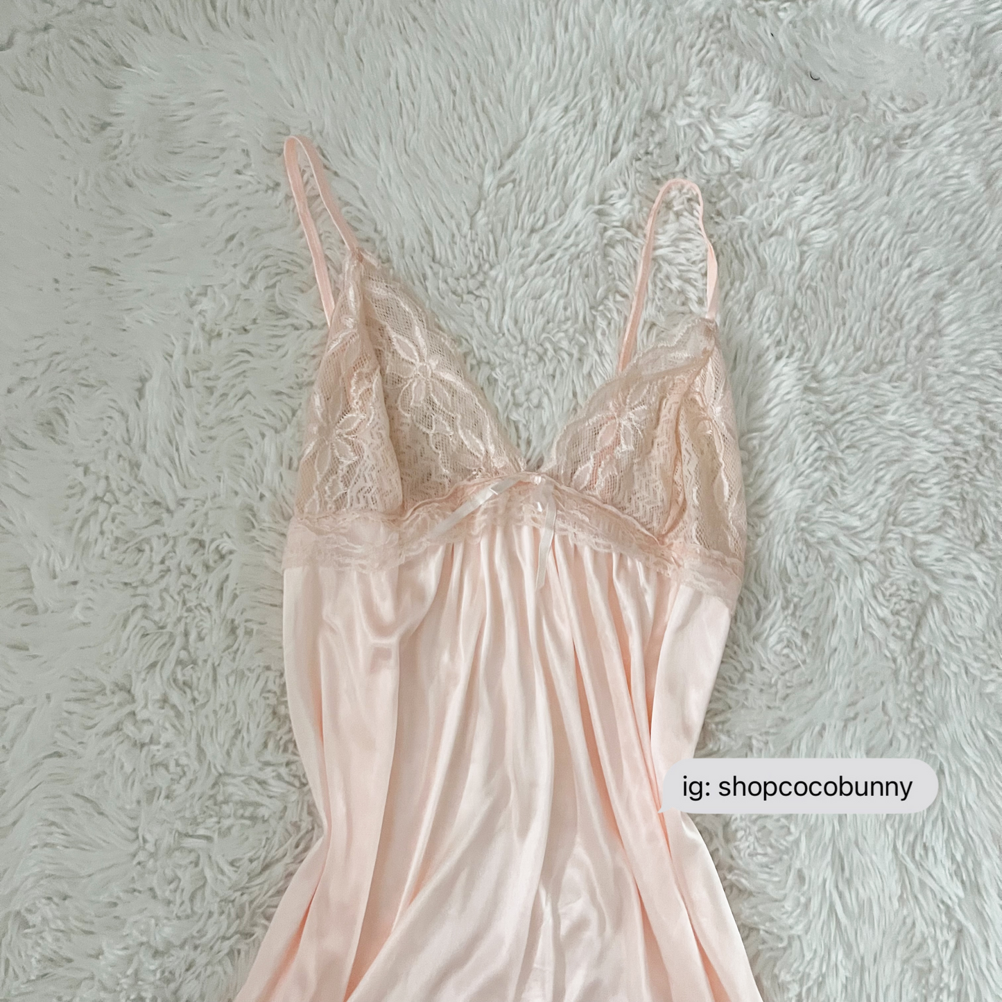 peach pink lolita sheer slip dress