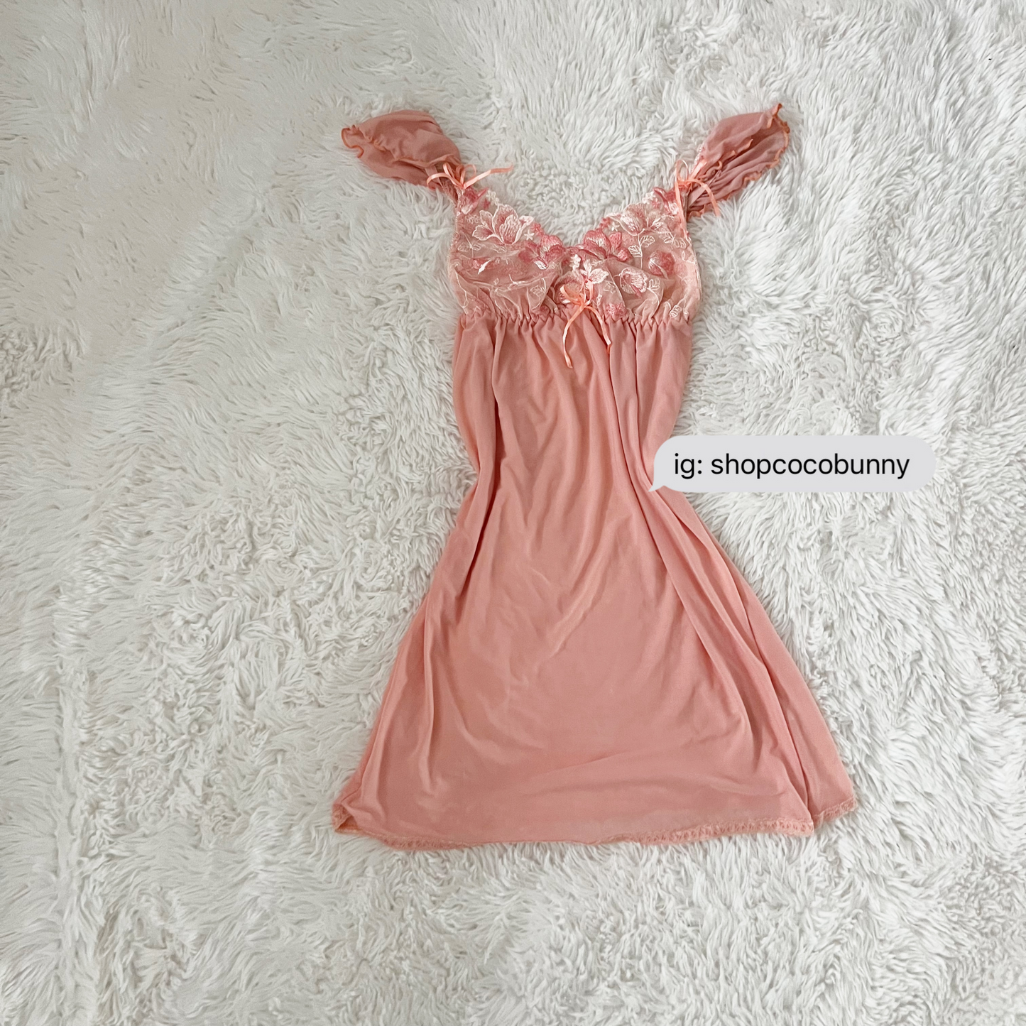 princess pink embroidery floral slip dress