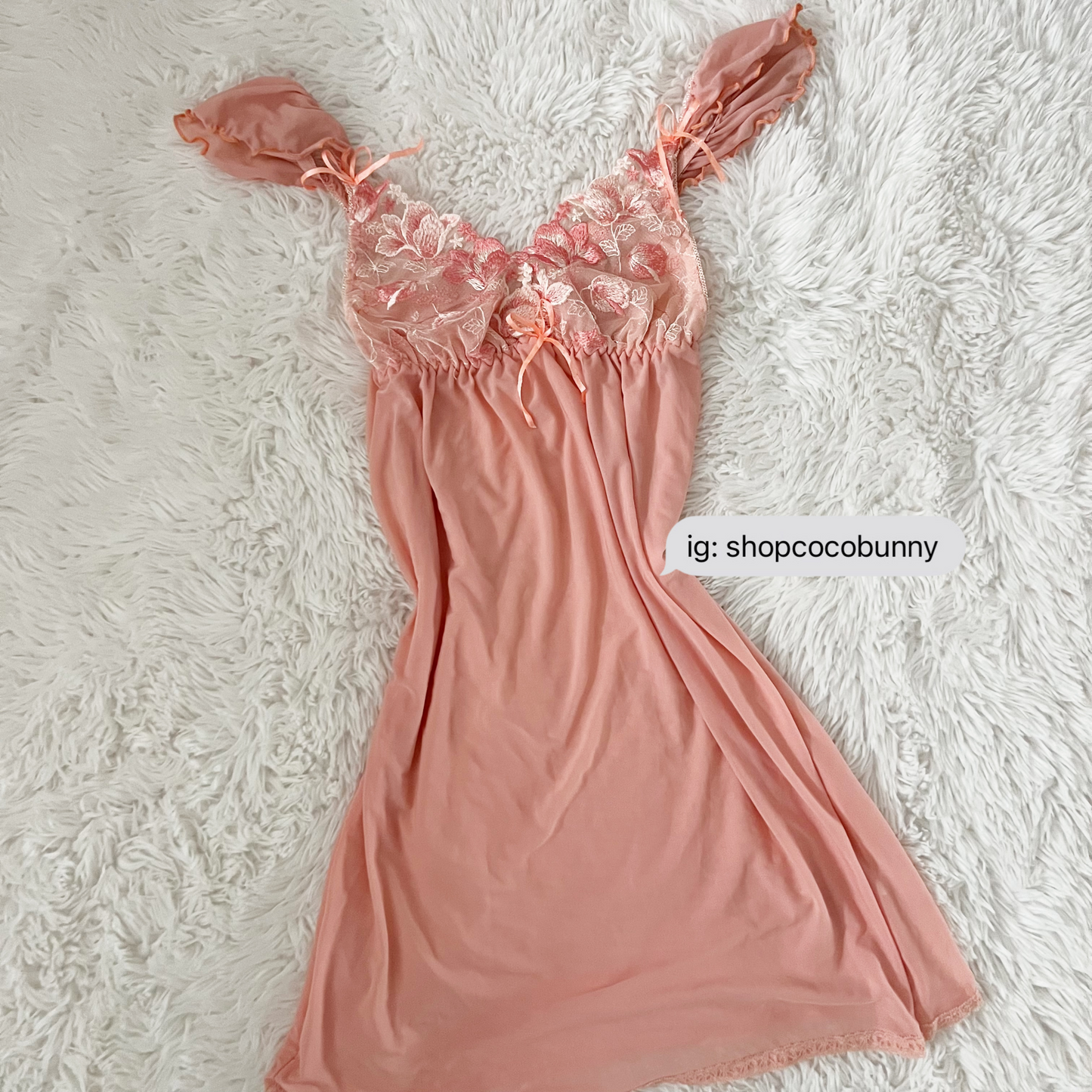 princess pink embroidery floral slip dress