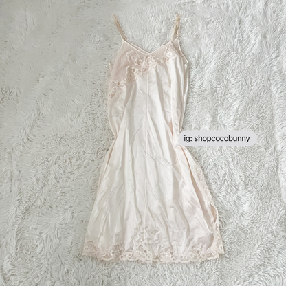 ethereal asymmetrical bodice mini slip dress