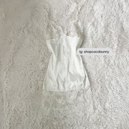 dreamy eblin pearl embellished bustier slip dress